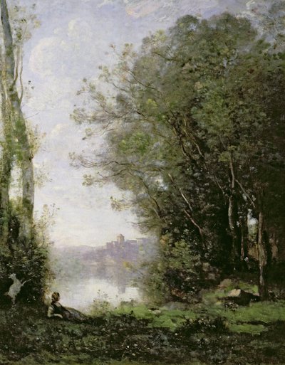 El cabrero junto al agua de Jean Baptiste Camille Corot